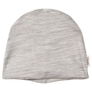 Merino wool 12-18 m grey baby beanie hat Kuling gray